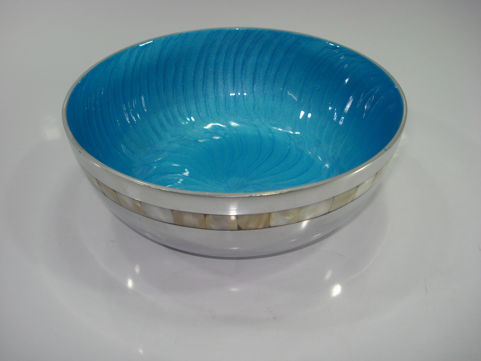 Epoxy And Mother Of Pearl Bowl