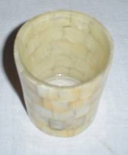 Image of Mother Of Pearl Votive Holder
