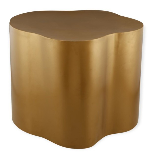 Iron Irregular Shape Side Table