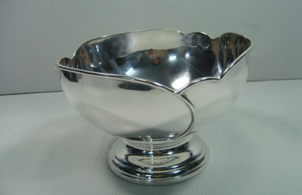 Image of Silver Plated Brass Bowl