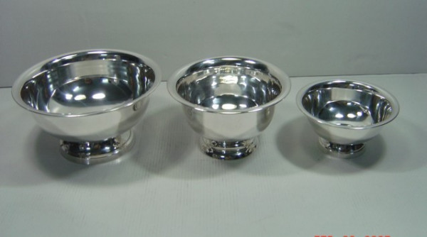 Image of Silver Plated Brass Bowl