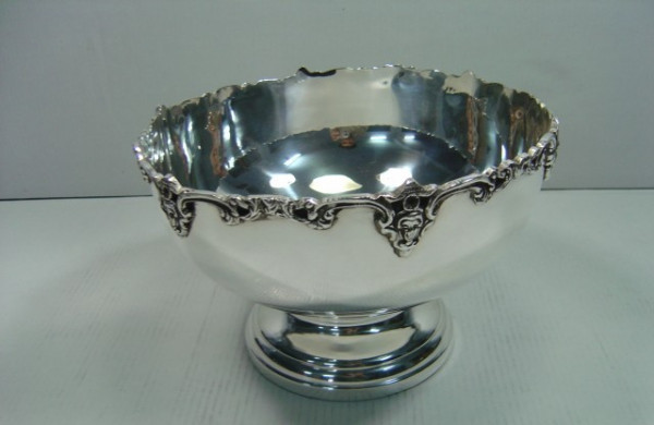 Image of Silver Plated Brass Bowl