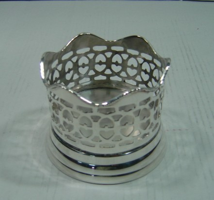 Silver Plated Brass Bottle Coasters