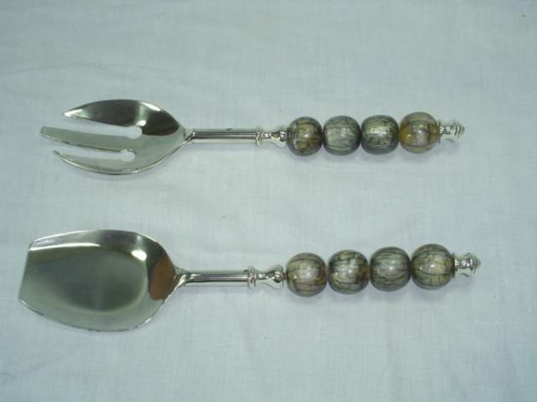 Image of Stainless Steel Salad Serving Set