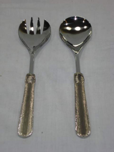 Image of Stainless Steel Salad Serving Set