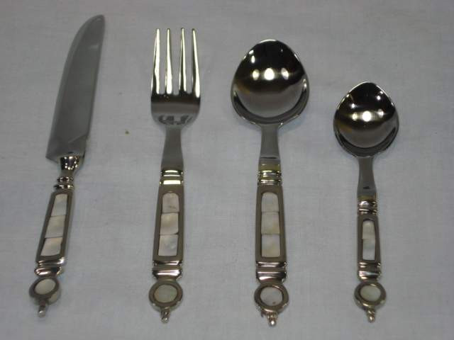 Stainless Steel Cutlery Set With Mother Of pearl