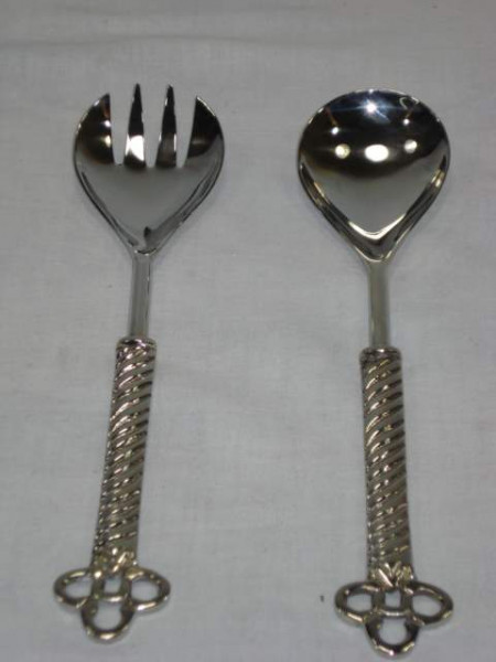 Image of Stainless Steel Salad Serving Set