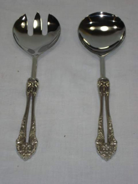 Image of Stainless Steel Salad Serving Set