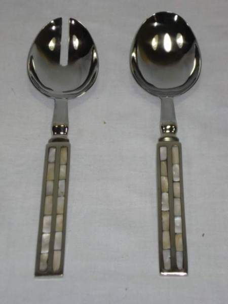 Image of Stainless Steel Salad Serving Set