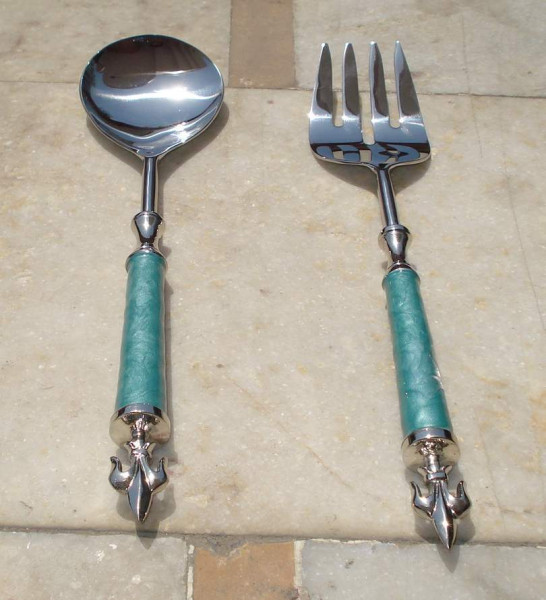 Image of Stainless Steel Salad Serving Set