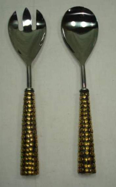 Image of Stainless Steel Salad Serving Set