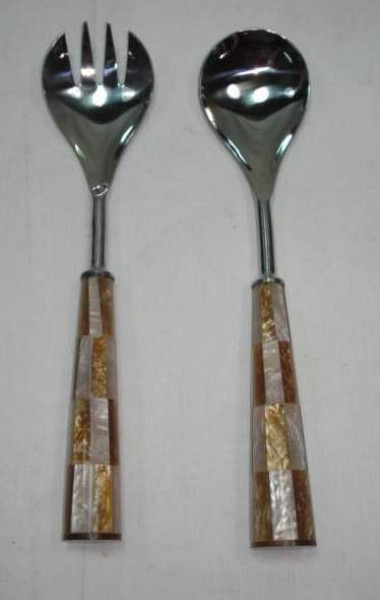 Image of Stainless Steel Salad Serving Set