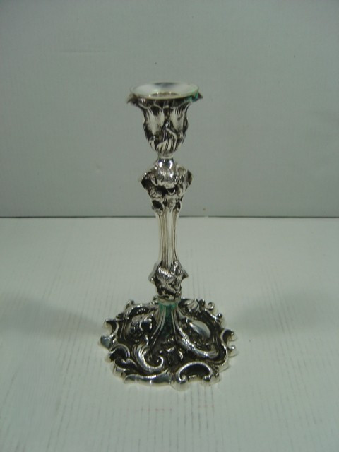 Silver Plated Brass Candle Holder