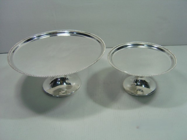 Image of Silver Plated Brass Cake Stand