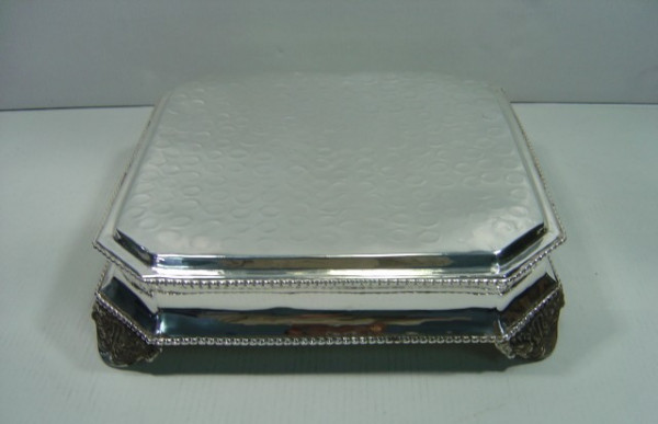Image of Silver Plated Brass Cake Stand