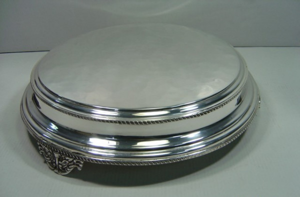 Image of Silver Plated Brass Cake Stand