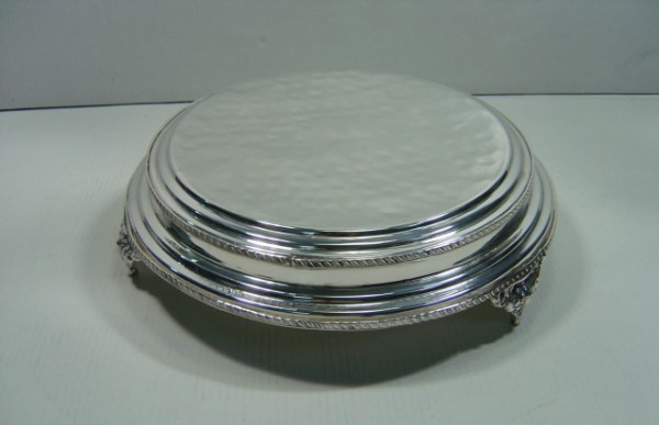 Image of Silver Plated Brass Cake Stand