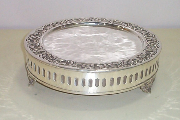 Image of Silver Plated Brass Cake Stand