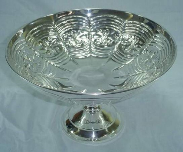 Image of Silver Plated Brass Dish