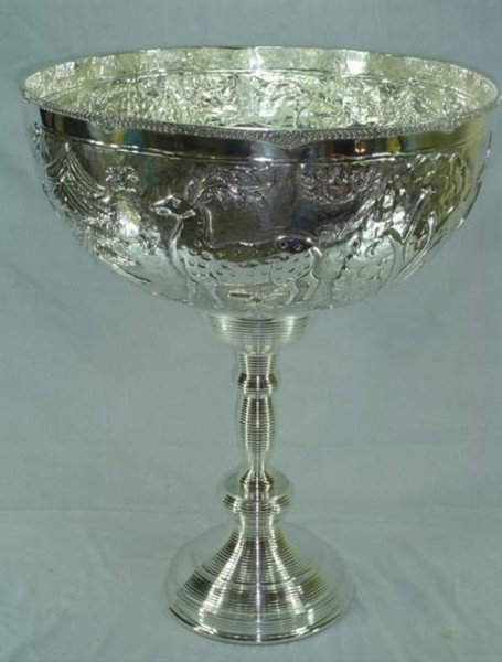 Image of Silver Plated Brass Dish