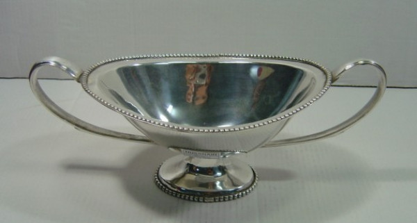 Image of Silver Plated Brass Dish