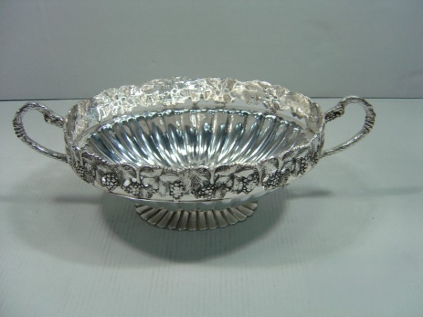 Image of Silver Plated Brass Dish
