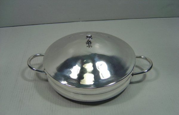 Image of Silver Plated Brass Dish