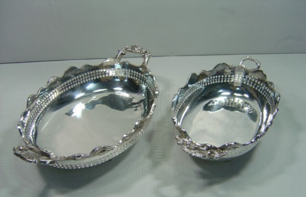 Image of Silver Plated Brass Dish