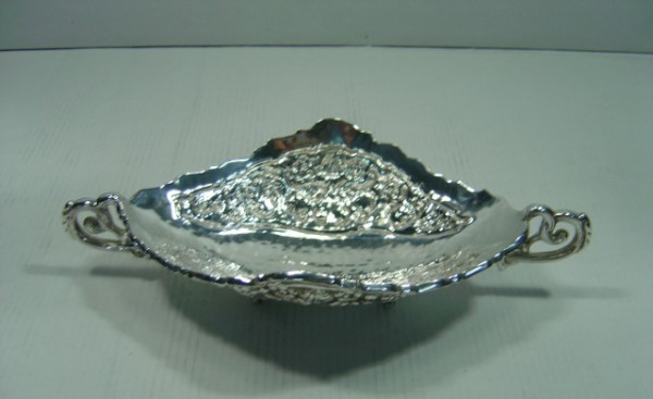 Image of Silver Plated Brass Dish