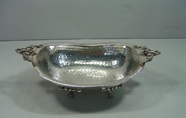 Image of Silver Plated Brass Dish