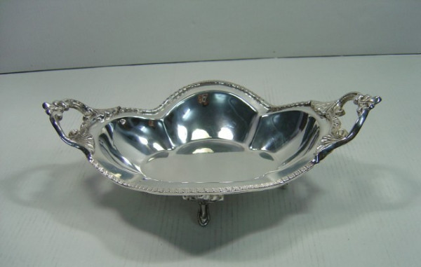 Image of Silver Plated Brass Dish