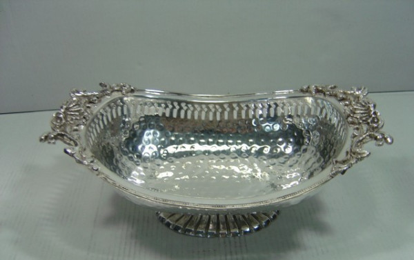 Image of Silver Plated Brass Dish