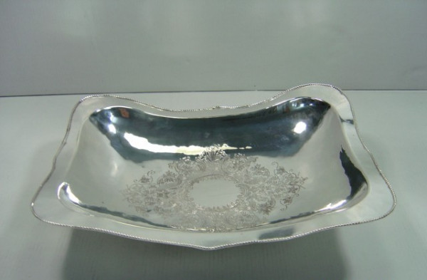 Image of Silver Plated Brass Dish
