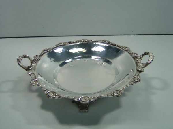 Image of Silver Plated Brass Dish
