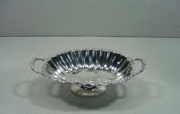 Image of Silver Plated Brass Dish