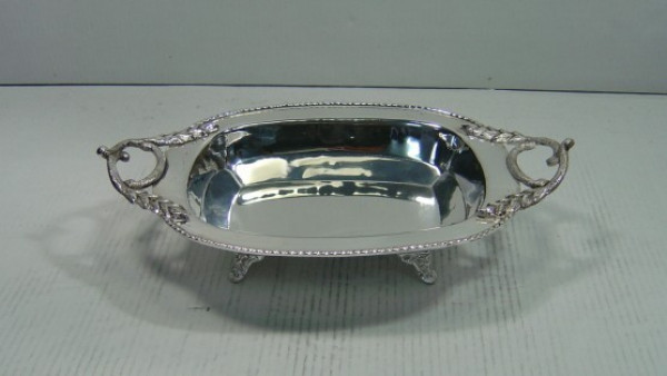 Image of Silver Plated Brass Dish