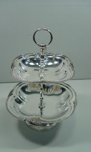 Image of Silver Plated Brass Fruit Stand
