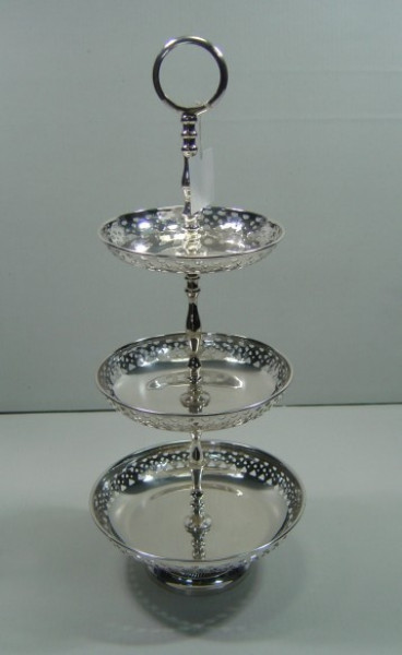 Image of Silver Plated Brass Fruit Stand