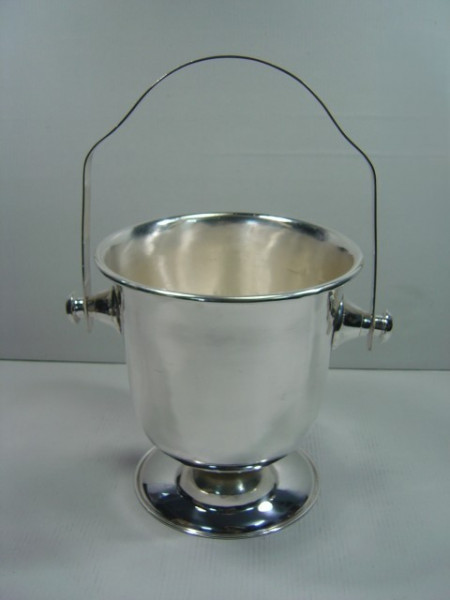 Image of Silver Plated Brass Ice Bucket