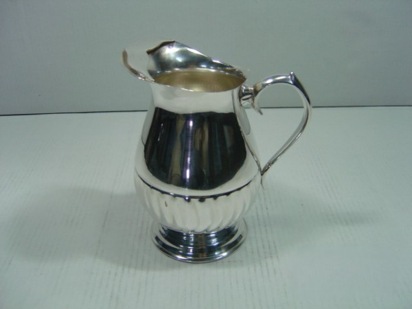 Image of Silver Plated Brass Pitcher