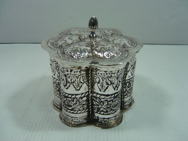 Silver Plated Brass Jar