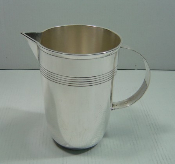 Image of Silver Plated Brass Pitcher