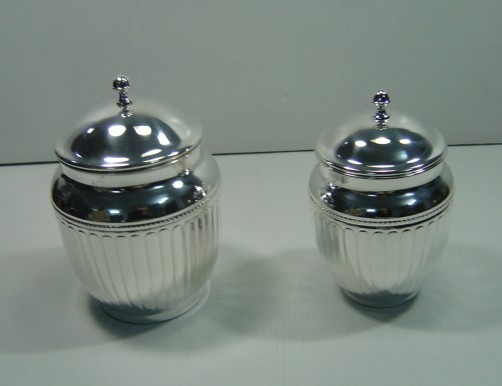 Silver Plated Brass Jar