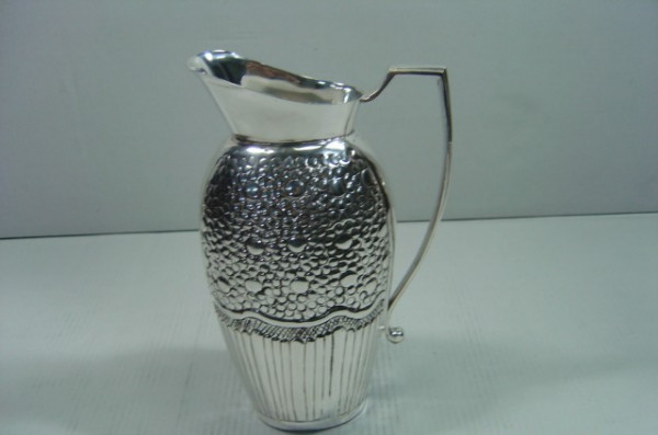Image of Silver Plated Brass Pitcher