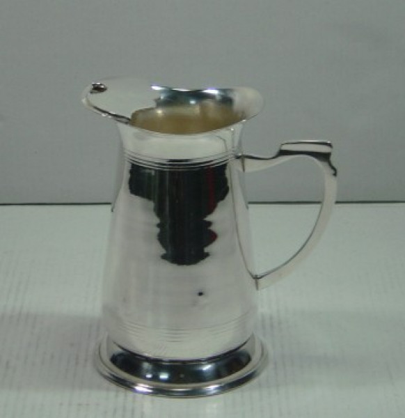 Image of Silver Plated Brass Pitcher