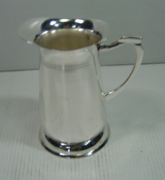 Image of Silver Plated Brass Pitcher