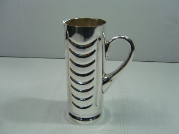 Image of Silver Plated Brass Pitcher