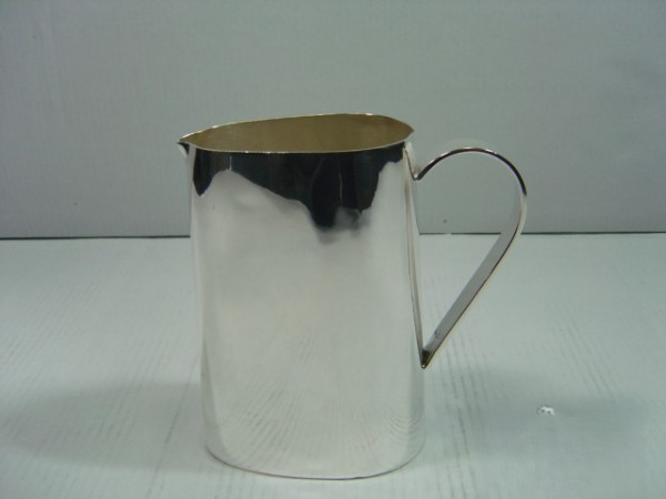 Image of Silver Plated Brass Pitcher