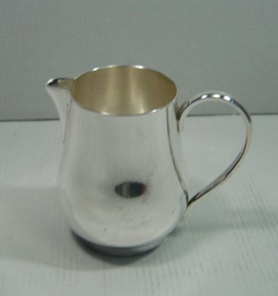 Image of Silver Plated Brass Pitcher