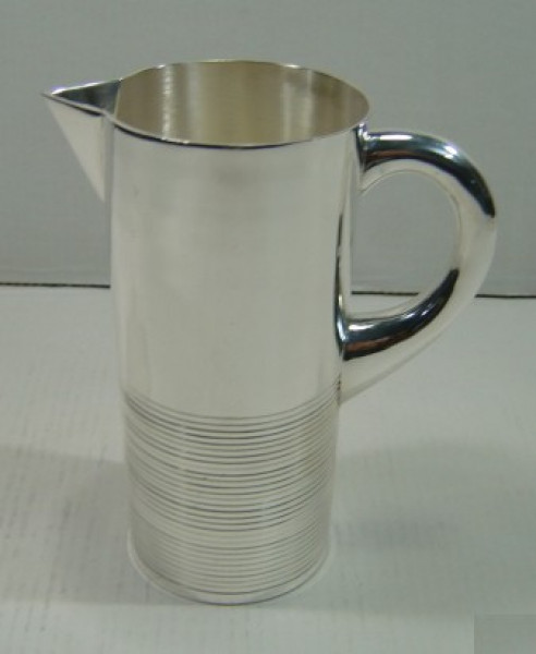 Image of Silver Plated Brass Pitcher